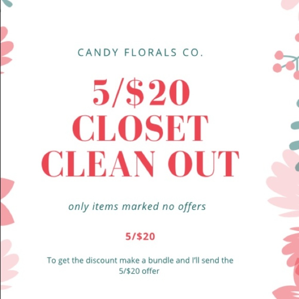 Closet clean out 5/$20